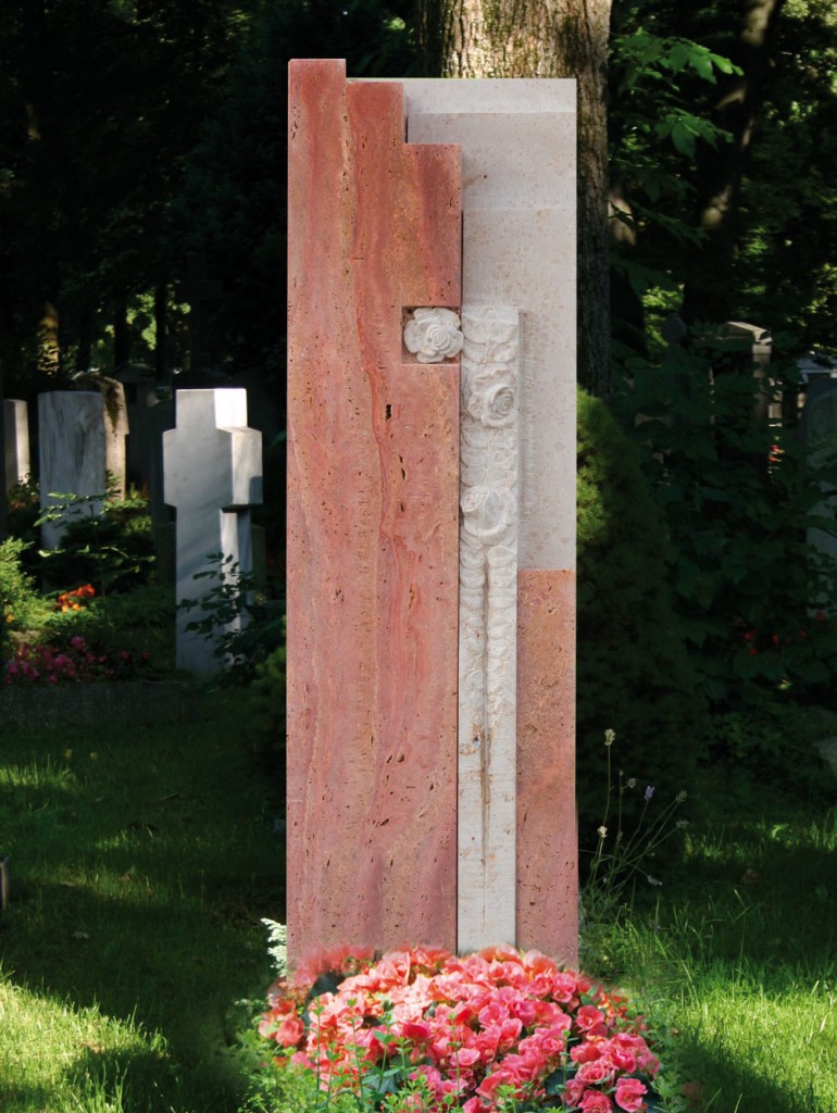 Grabstein Rose lV Steinmetz Mosandl | Stein und Grafik